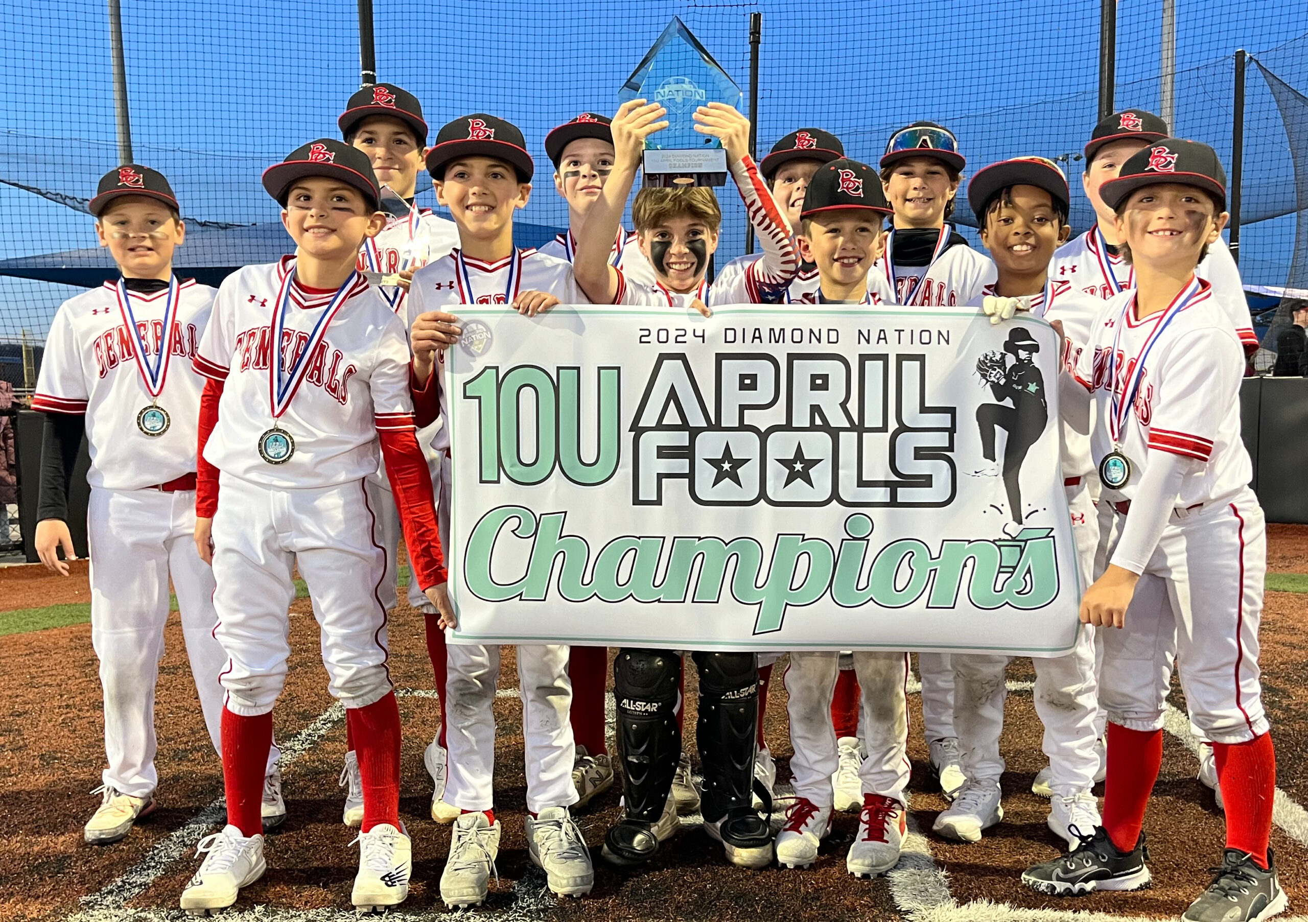 Bucks County scores 71 runs en route to 10U April Fool’s title